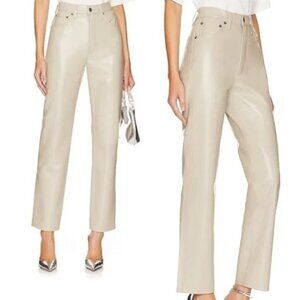 AGOLDE Leather Pinch Waist Pants
